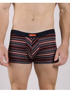 Мъжки боксерки на цветни райета 0502 на модел отпред