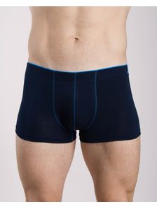 Памучни мъжки боксерки със син ластик 0505 на модел отпред