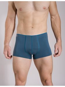 Тюркоазени боксерки от чист памук 0505 на модел отпред