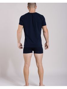 Памучна тениска с риглан ръкав + Боксерки 0506 на модел отзад