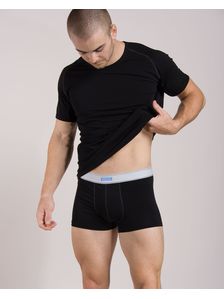 Памучен мъжки комплект от тениска и боксерки 0506 на модел отпред