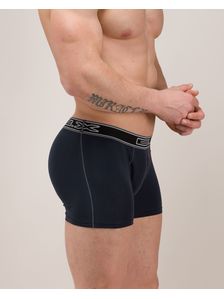 Mъжки боксерки графит с външен Ex ластик 0501 на модел отпред