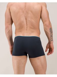 Мъжки боксерки графит с ластик петрол 0505 на модел отзад