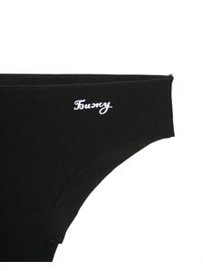 Дамски лазерно изрязани бикини в черно 0717 детайлна снимка