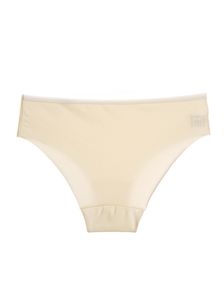 Дамски лазерно изрязани бикини в цвят шампанско 0717 артикулно отзад