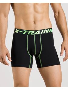 Спортни мъжки боксерки в зелено 0740 на модел отпред