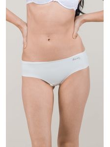 Лазерно изрязани бикини бразилиана в бяло 1735 на модел отпред