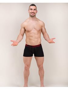 Черни мъжки боксерки с външен Ex ластик  0501 на модел