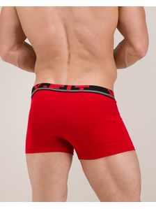 Ярко червени боксерки 0509 на модел отзад