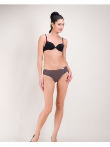 Кафяви лазерно изрязани бикини 0717 на модел