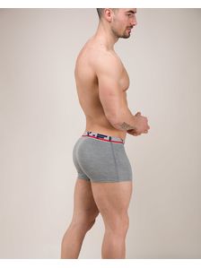 Сиви боксерки с външен ластик X-FIT 0509 на модел отпред