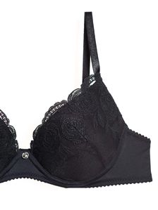 Дамски черен сутиен 'B' чашка  1615 допълнителна детайлна снимка