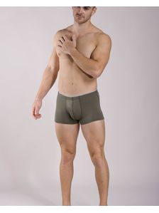 Памучни мъжки боксерки в цвят табако червен ластик 0505 на модел