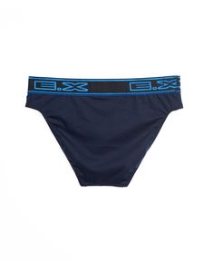 Мъжки памучен слип в тъмносиньо 0508 артикулно отзад