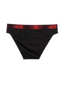 Памучен мъжки слип в черен цвят 0508 артикулно отзад