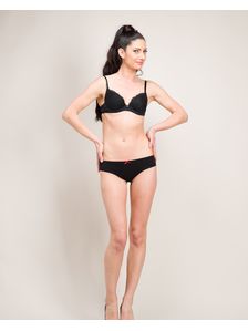 Памучни бикини бразилиана в черно 0609 на модел
