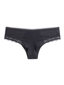 Памучни бикини бразилиана в черно 0609 артикулно отзад