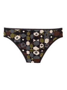 Памучни бикини в тъмна щампа 0521 артикулно отзад