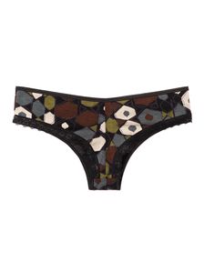 Памучна бразилиана в кафява щампа 0609 артикулно отзад