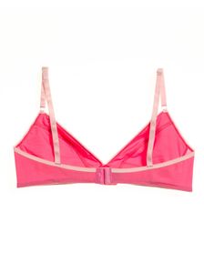 Памучно бюстие в розово 0663 артикулно отзад