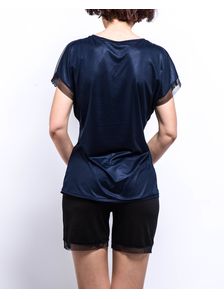 Пижама, 0739, Тъмносиня 0739 на модел отзад