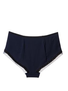 Дамски бикини с висока талия, 0736, Синьо 0736 артикулно отзад