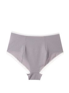 Дамски бикини с висока талия, 0736, Сиво 0736 артикулно отзад