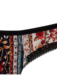 Бикини бразилиана, 0715, Щампа цветя 0715 детайлна снимка