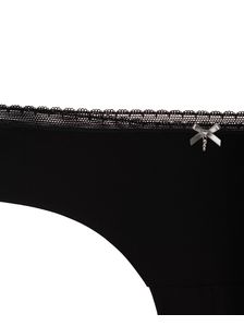 Бикини бразилиана Лазерно рязани, 1702, Черно 1702 детайлна снимка