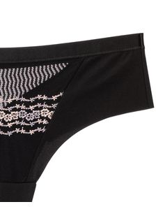 Бикини бразилиана Лазерно рязани, 1701, Черно 1701 детайлна снимка