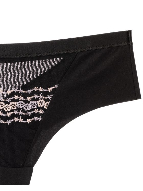 Бикини бразилиана Лазерно рязани, 1701, Черно 1701 детайлна снимка